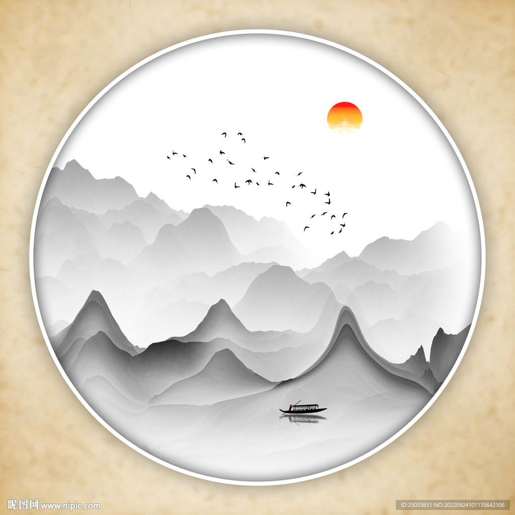 水墨画软膜天花