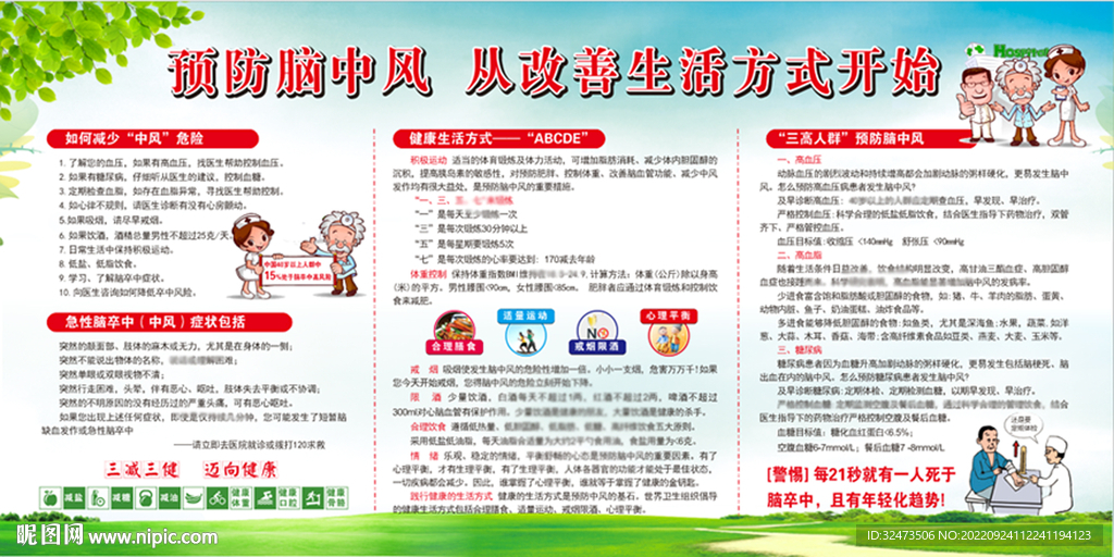 预防脑中风  从改善生活方式开