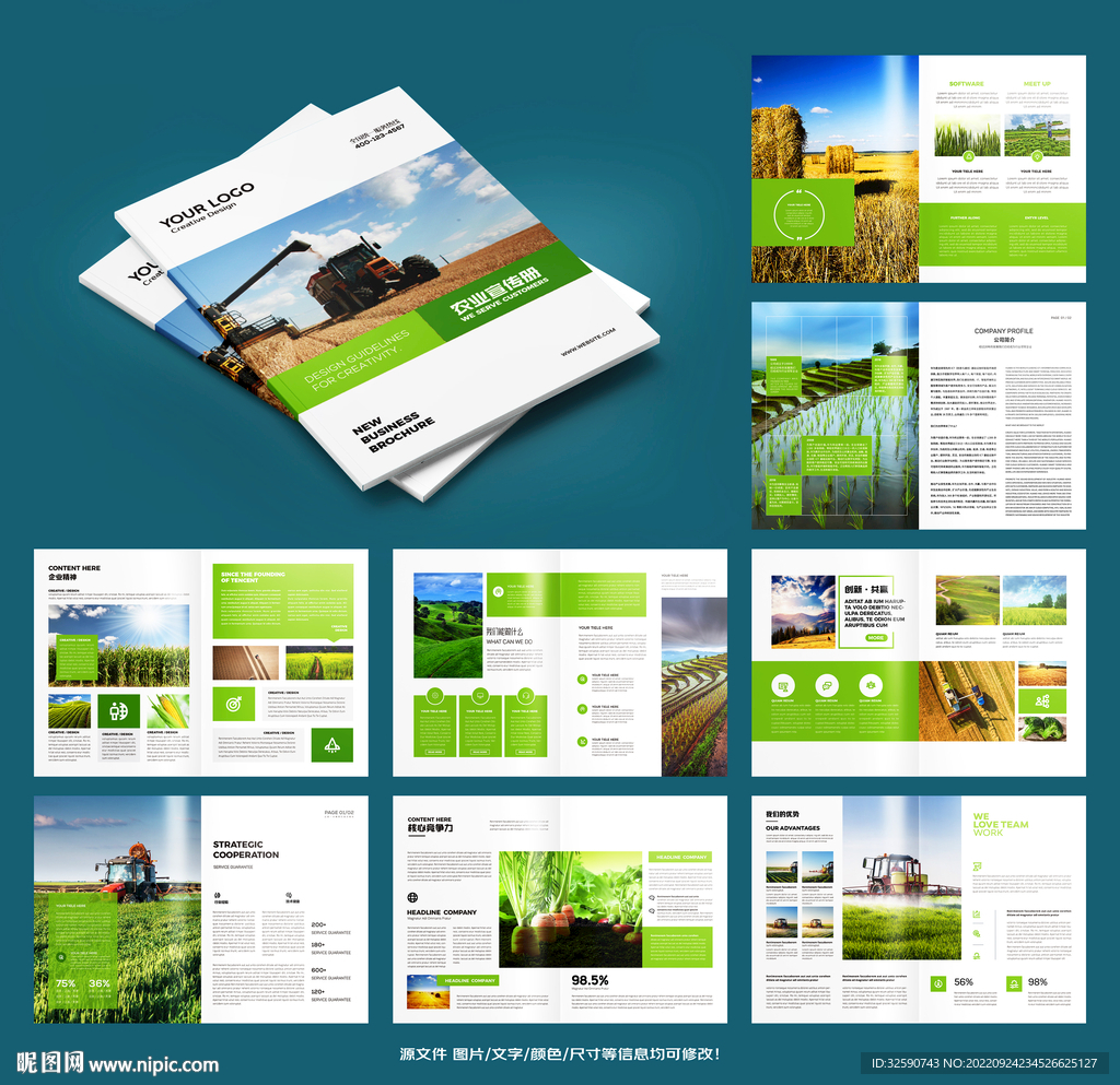 农业画册模板