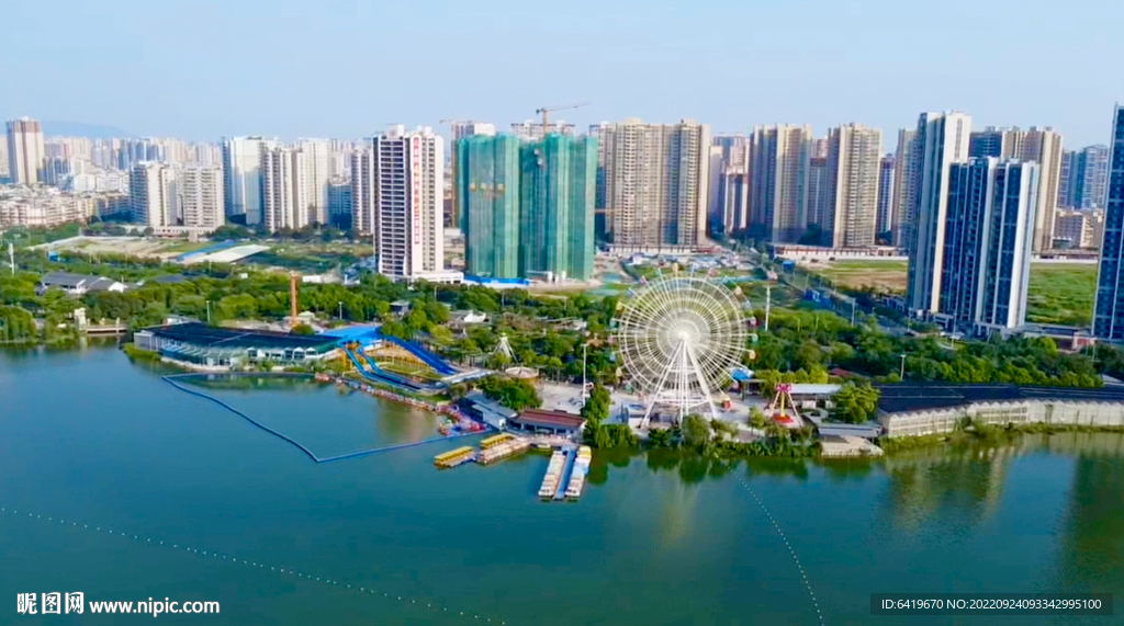 飞来湖湿地公园游船公园麻鸡公园
