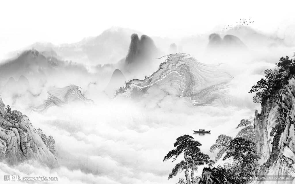 大气意境高端山水 TIf分层