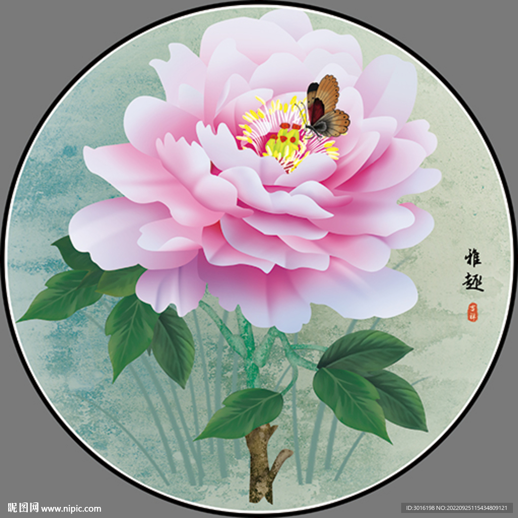 牡丹国画