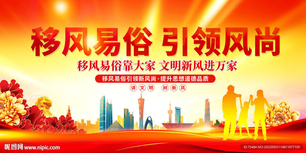 移风易俗展板