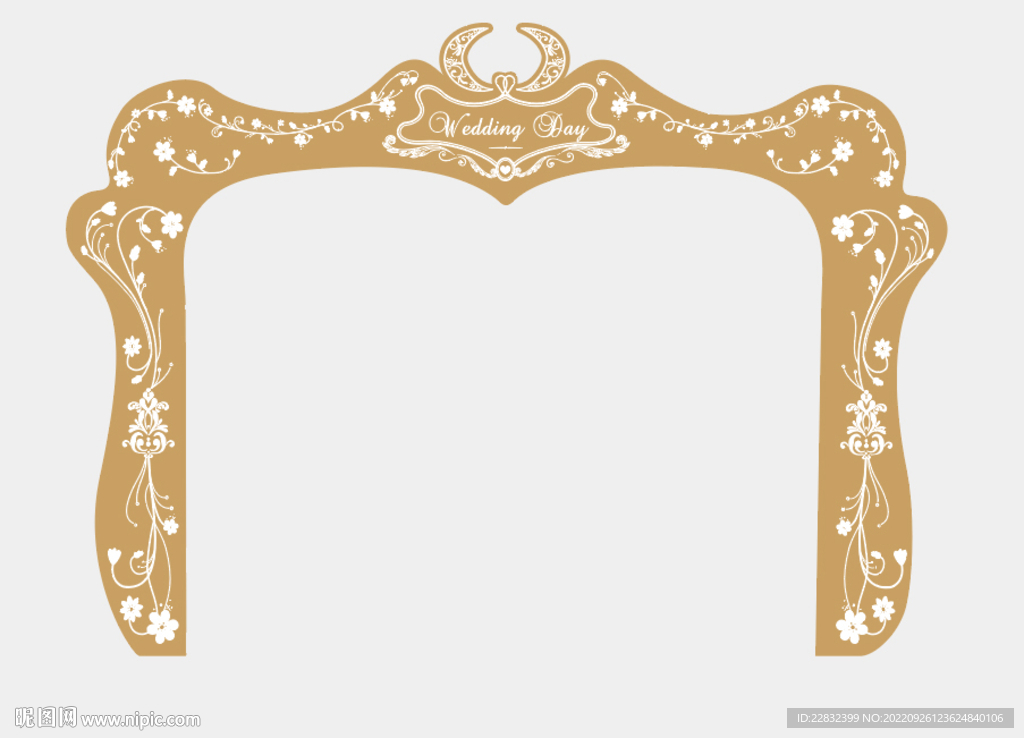 欧式婚礼拱门花纹