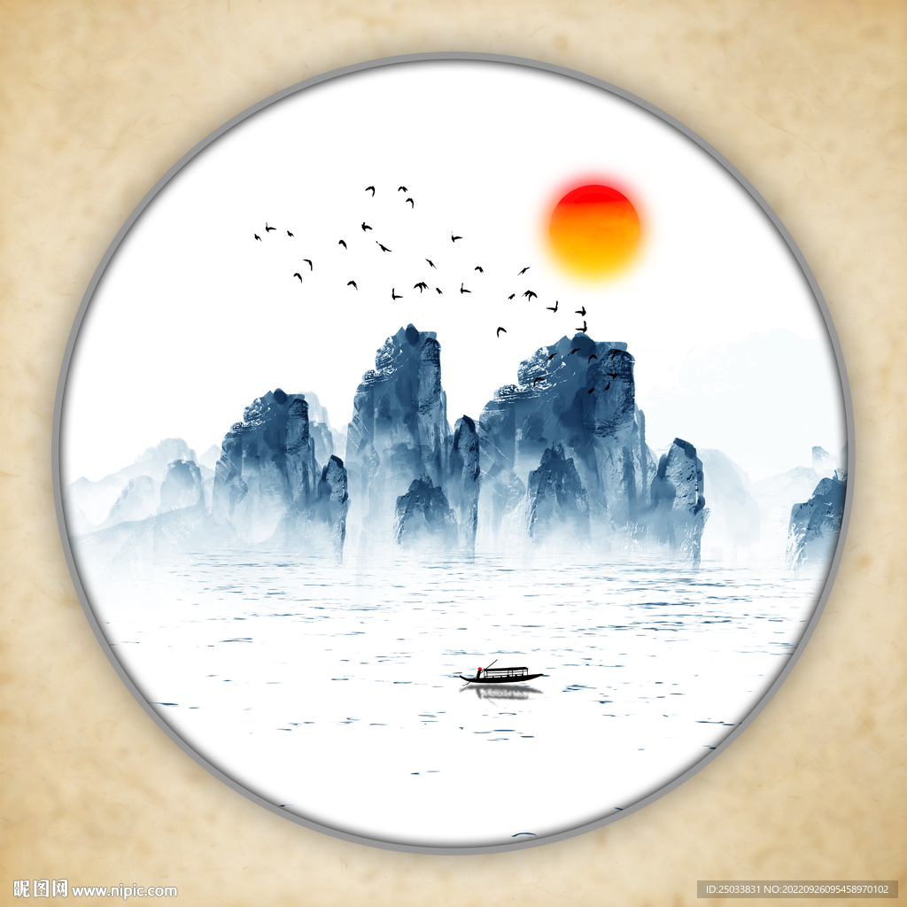  圆形装饰画 