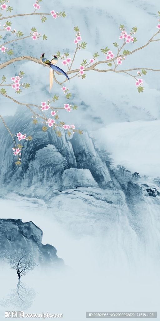 人气现代山水玄关 TIf分层
