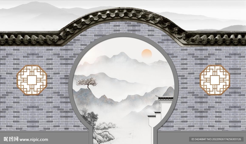 古风中式拱门