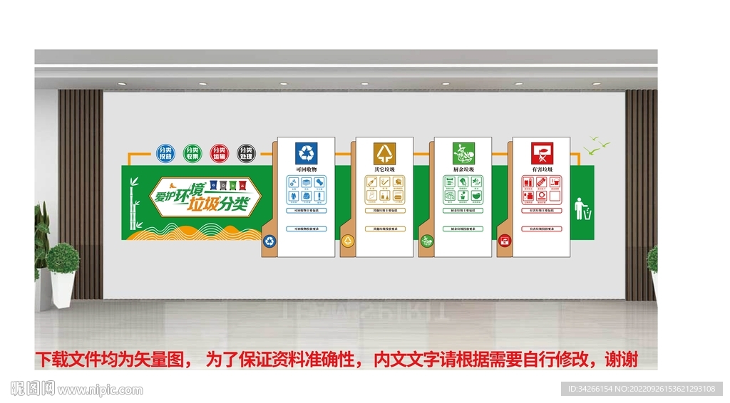 垃圾分类文化墙 