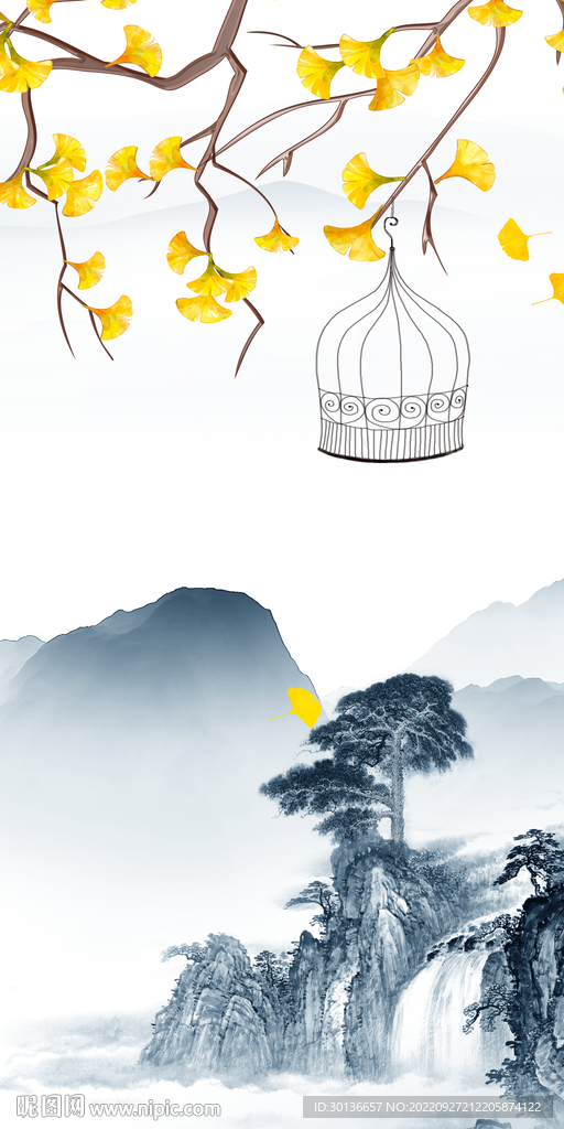 高端新品玄关山水 TiF分层