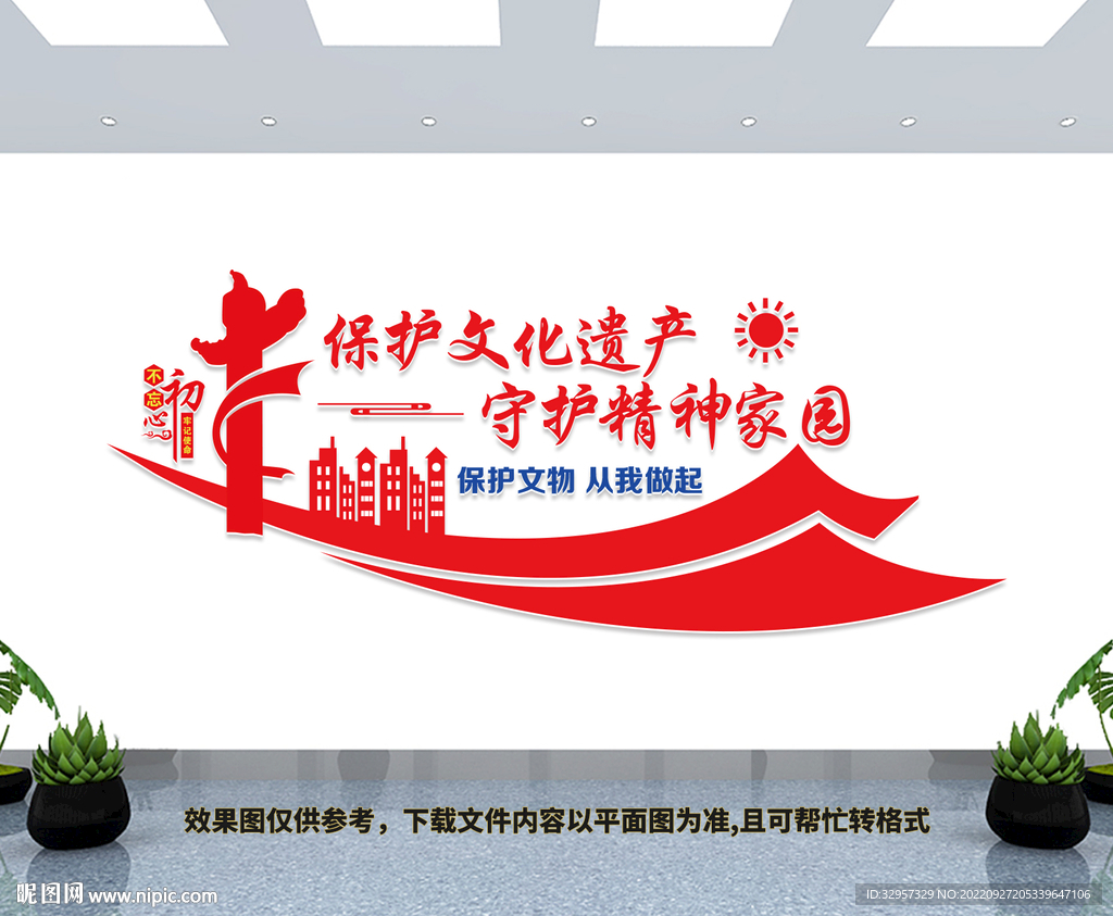 保护文物文化墙