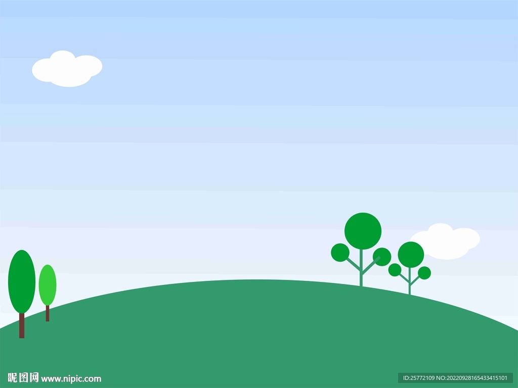 蓝色卡通简约背景