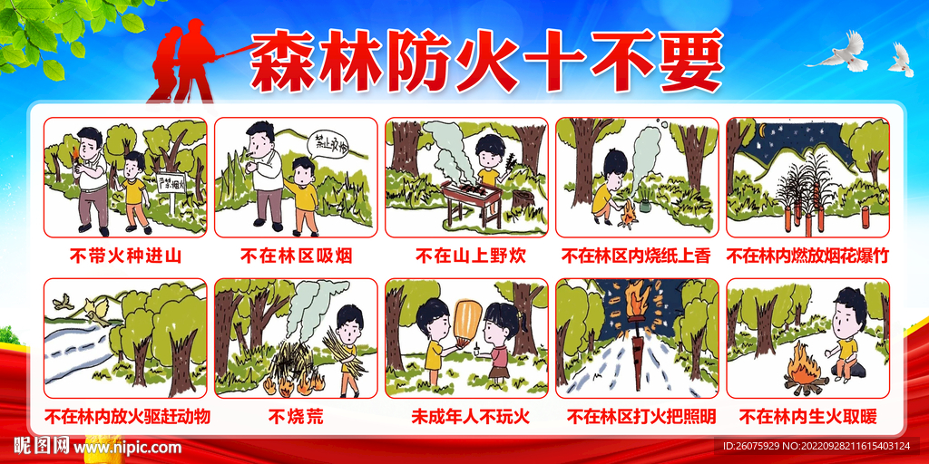 森林防火十不