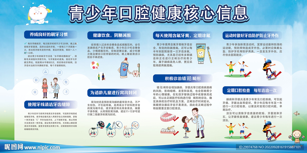 2022青少年口腔健康核心信息