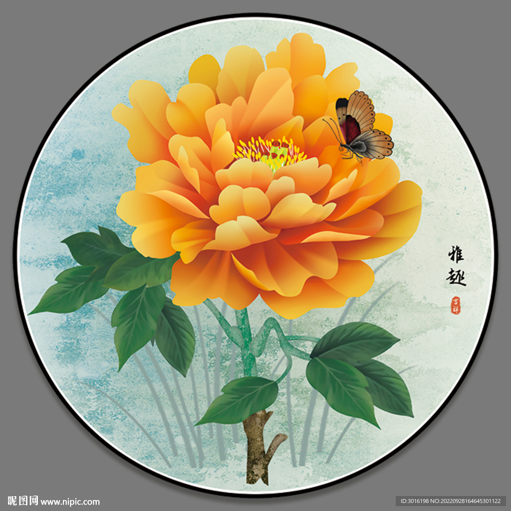 牡丹国画