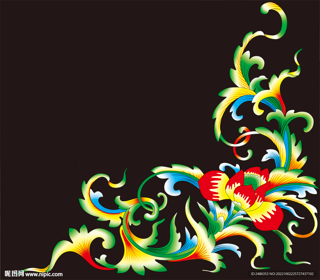 卷草