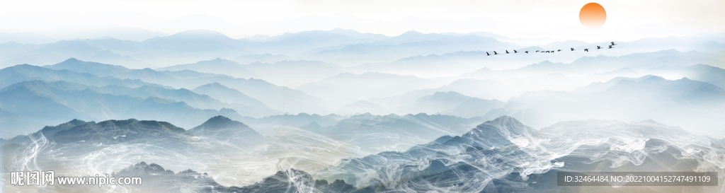 意境水墨山水