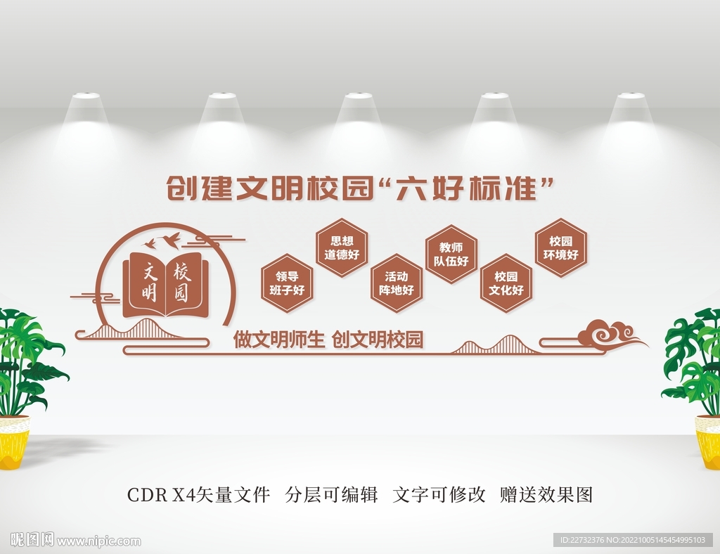 创建文明校园六个好标准