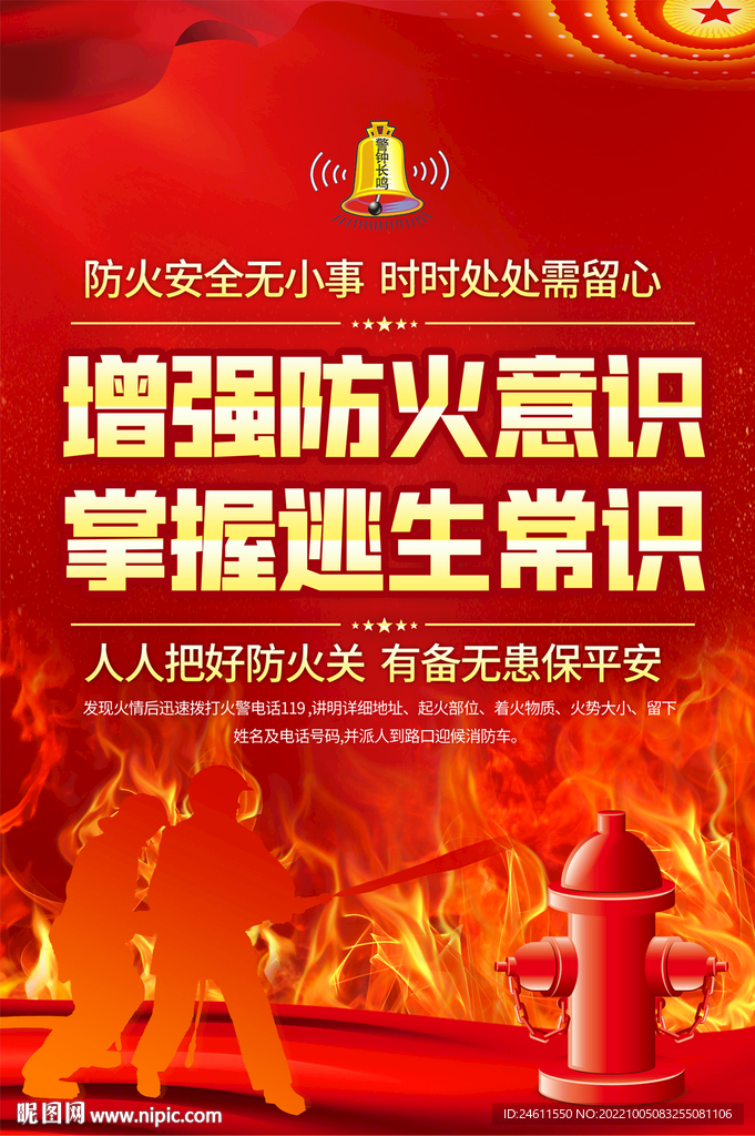 社区消防安全宣传展板