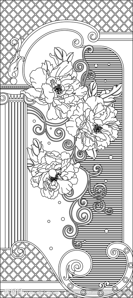 牡丹花玄关
