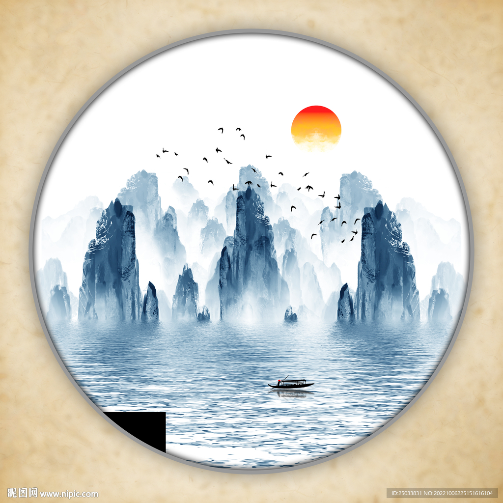 意境水墨山水