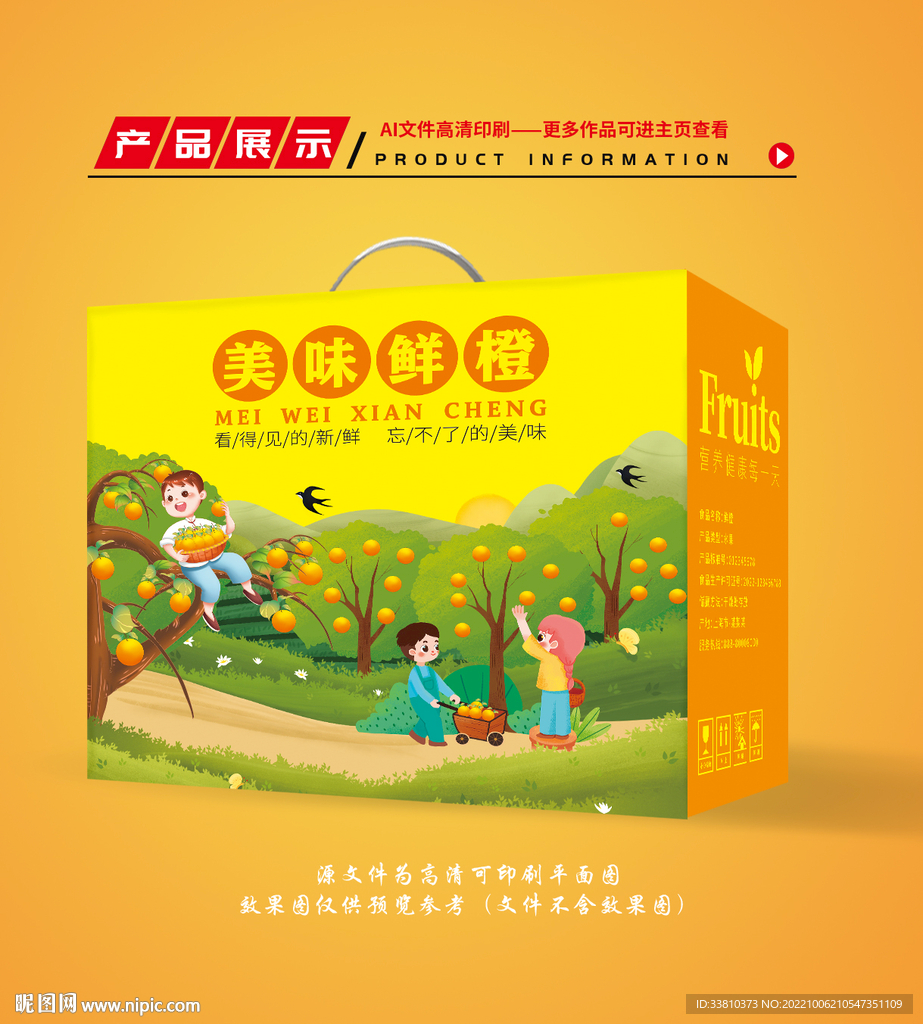 橙子包装 脐橙礼盒