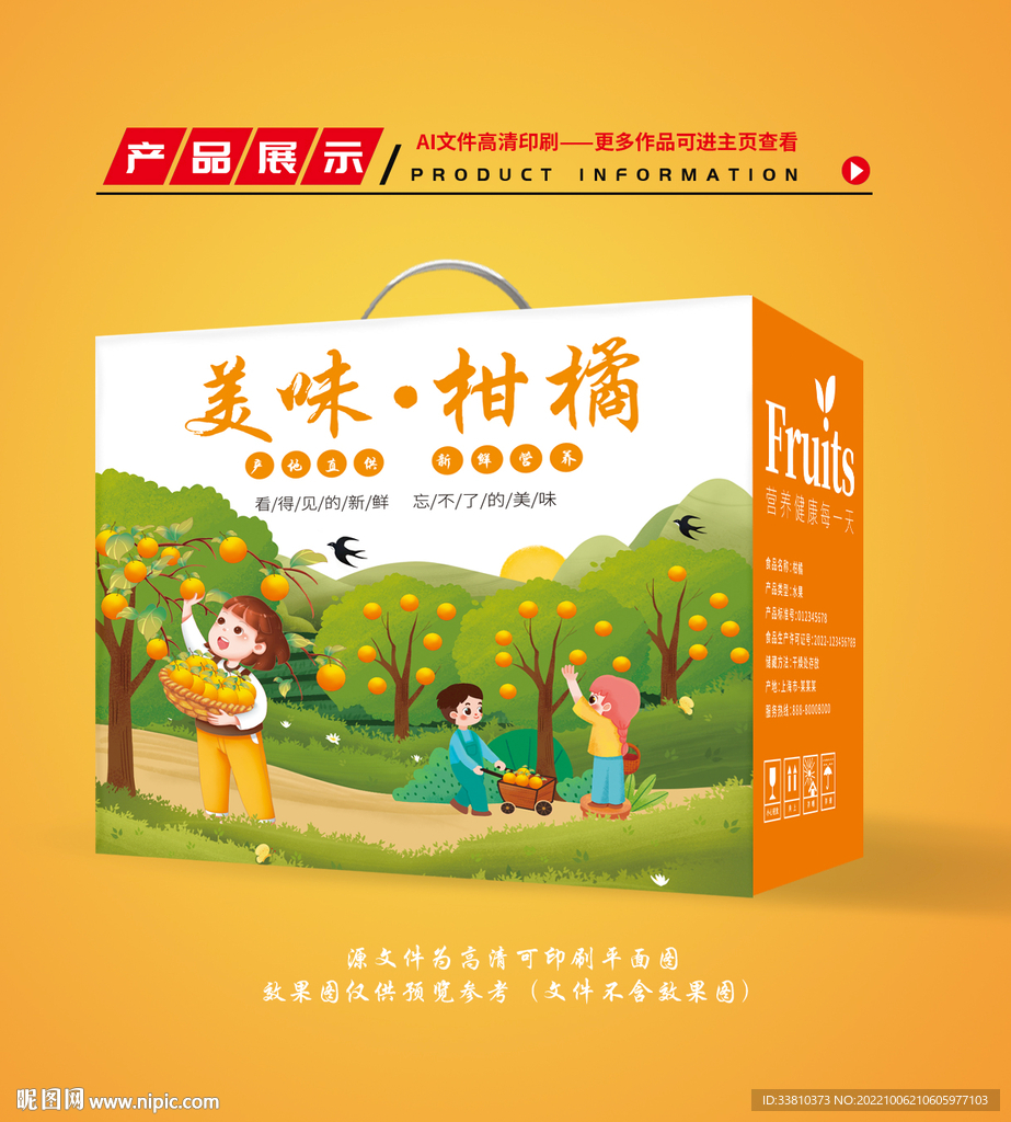 橘子包装 柑橘礼盒