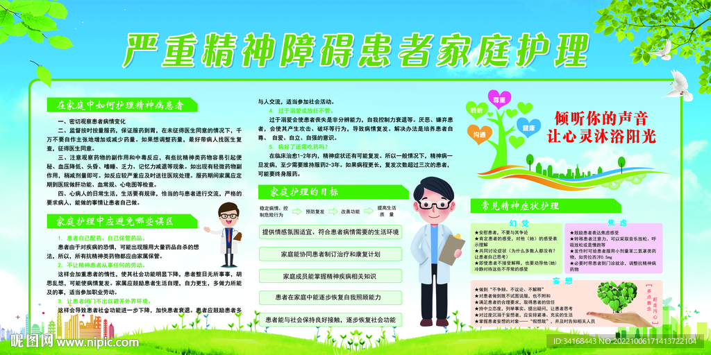 严重精神障碍防治宣传栏