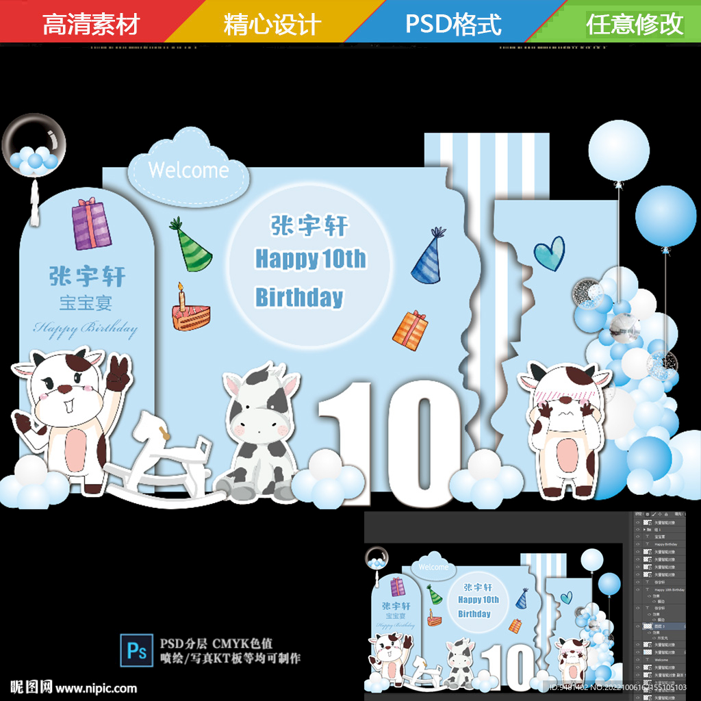 蓝色生日宴