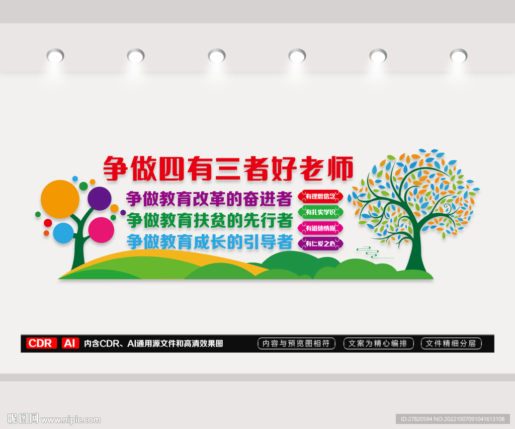 争做四有三者好老师