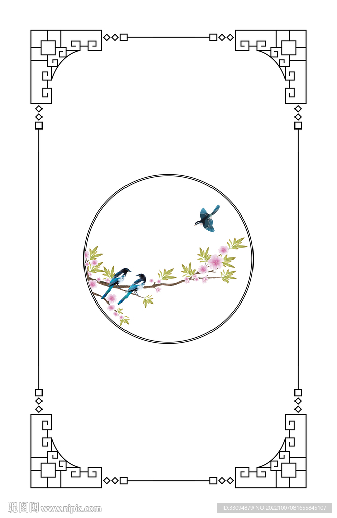 高清分层透明底推拉门打印图