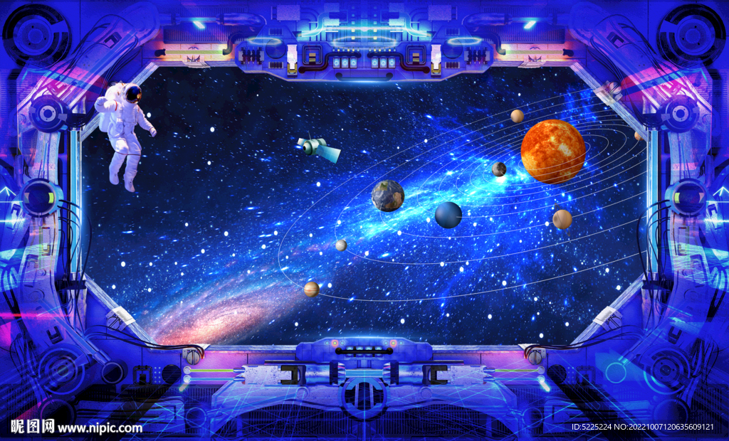  星空电视背景墙