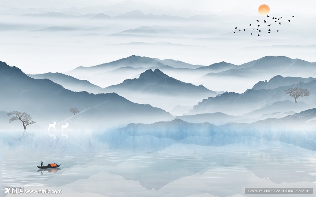 意境山水画