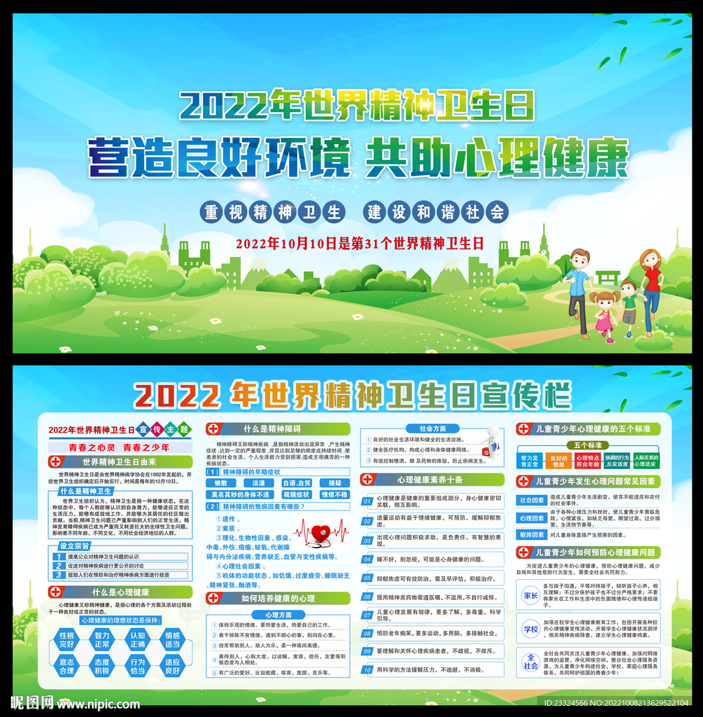 2022年世界精神卫生日展板