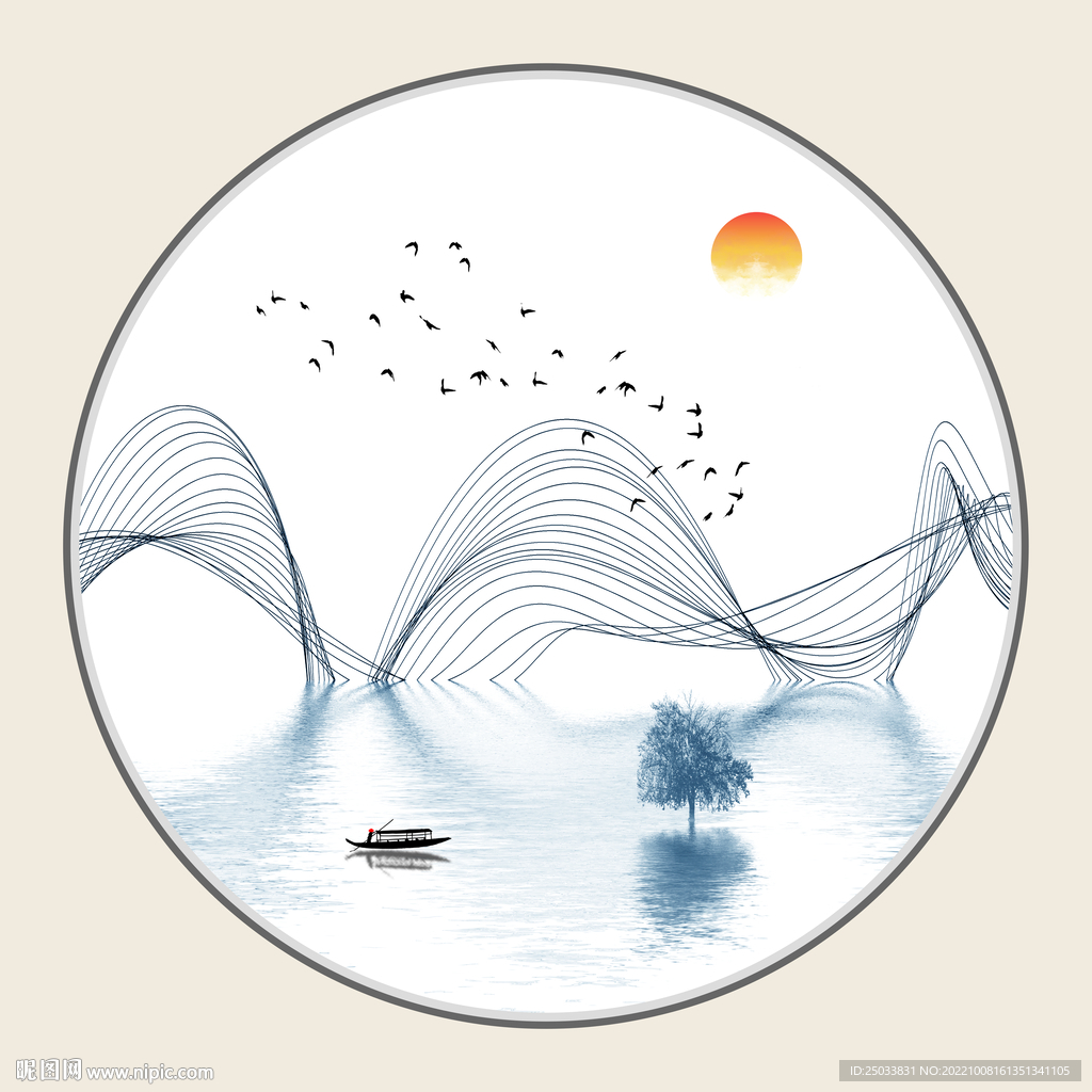 水墨画 