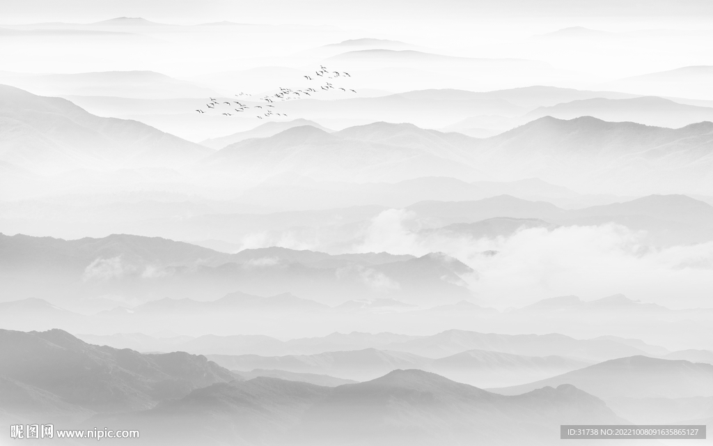 水墨山水画