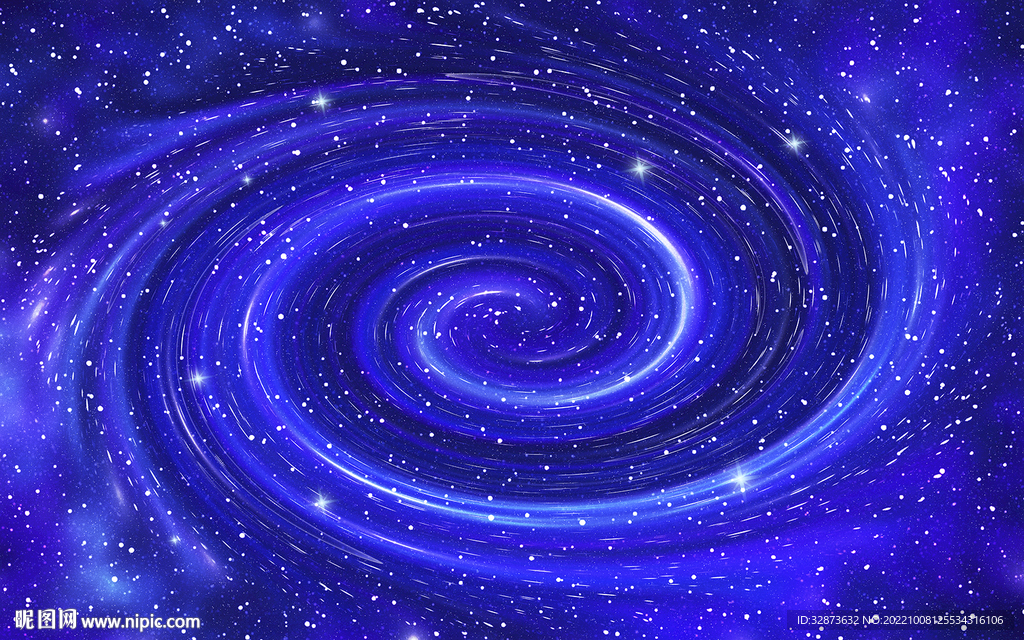 蓝色旋涡星空