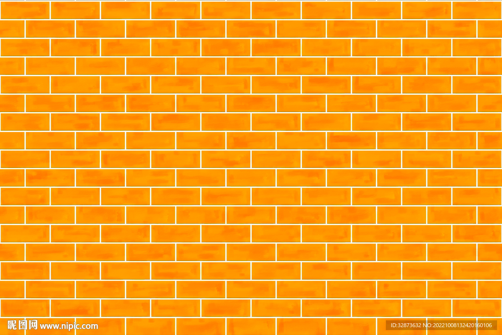橙色砖墙纹理