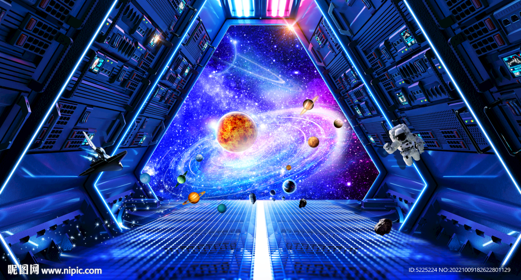 星空宇宙装饰画