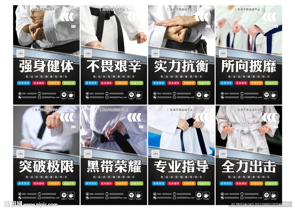 跆拳道挂图