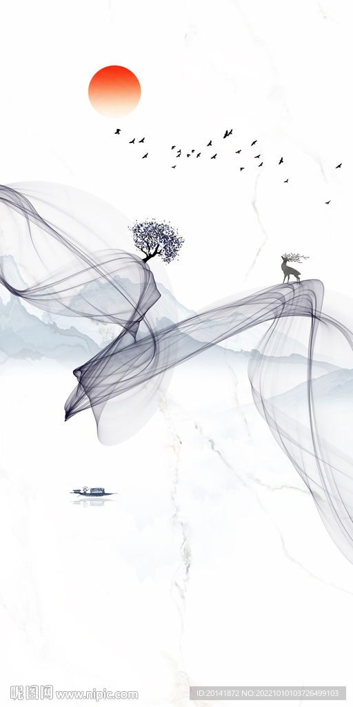 现代复式楼玄关装饰