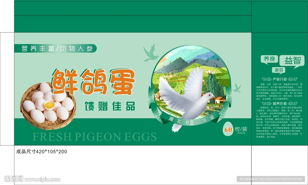 鸽子蛋包装