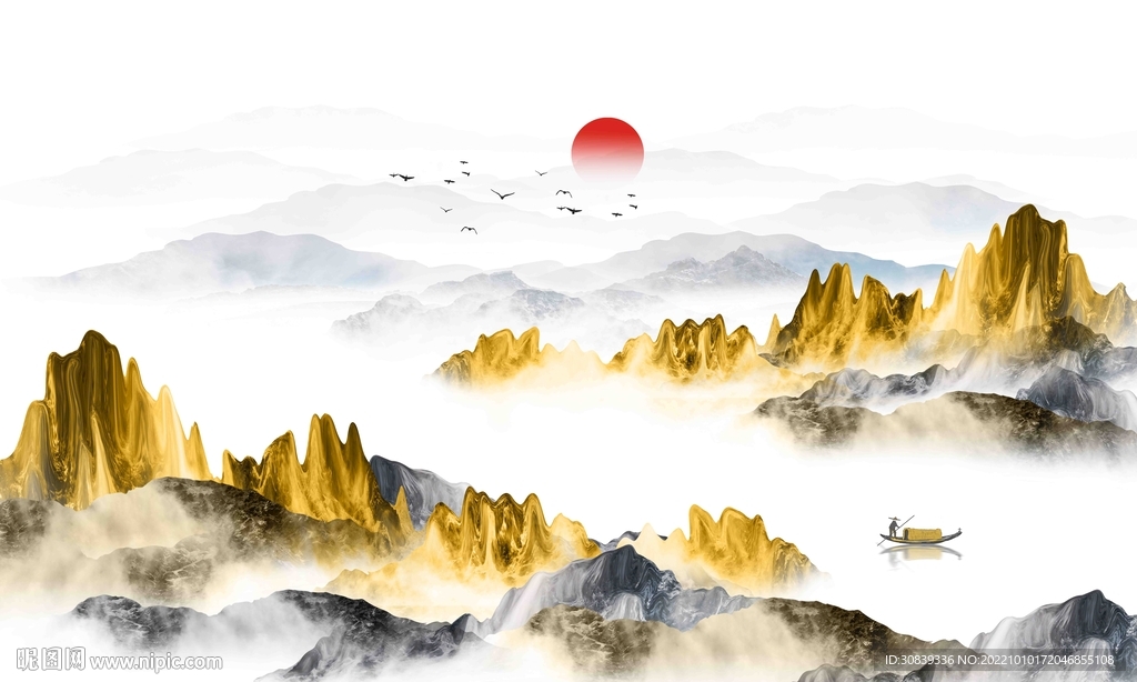 抽象水墨装饰画