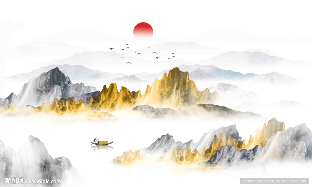抽象山水