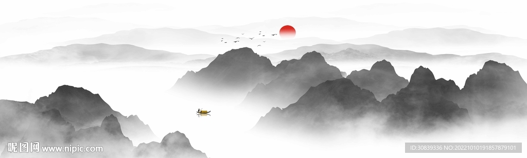 新中式山水画