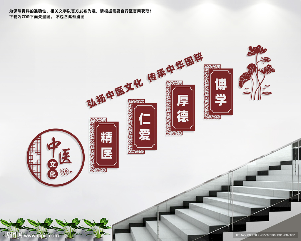 中医楼梯文化墙