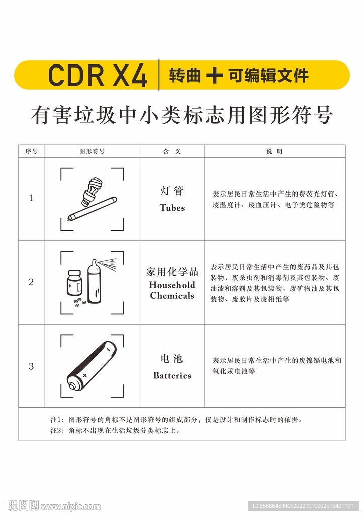 垃圾分类图标