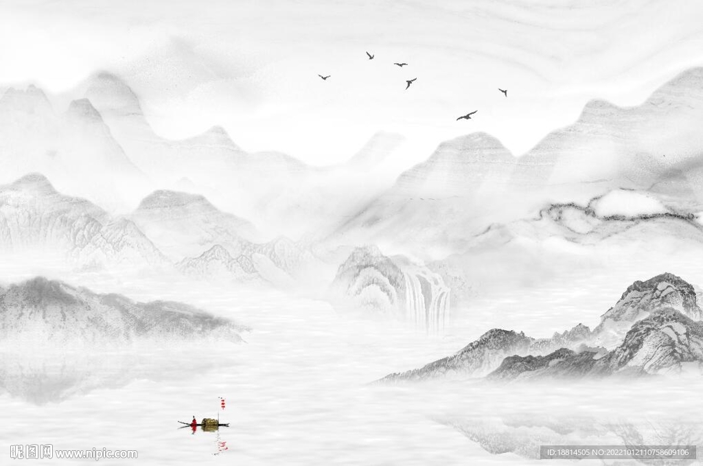 山水背景墙