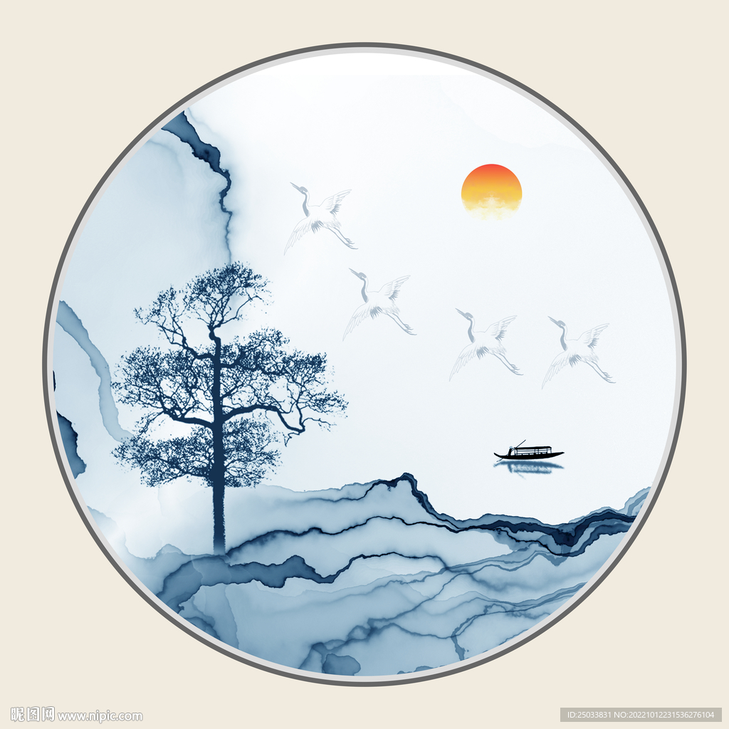  水墨装饰画 