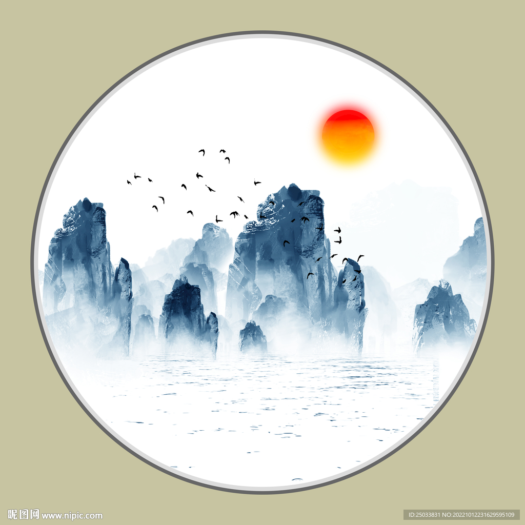  水墨装饰画  
