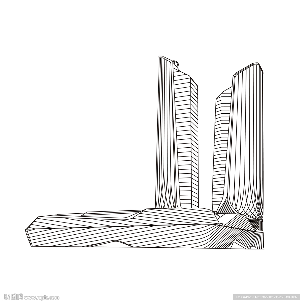 南京青奥中心双塔